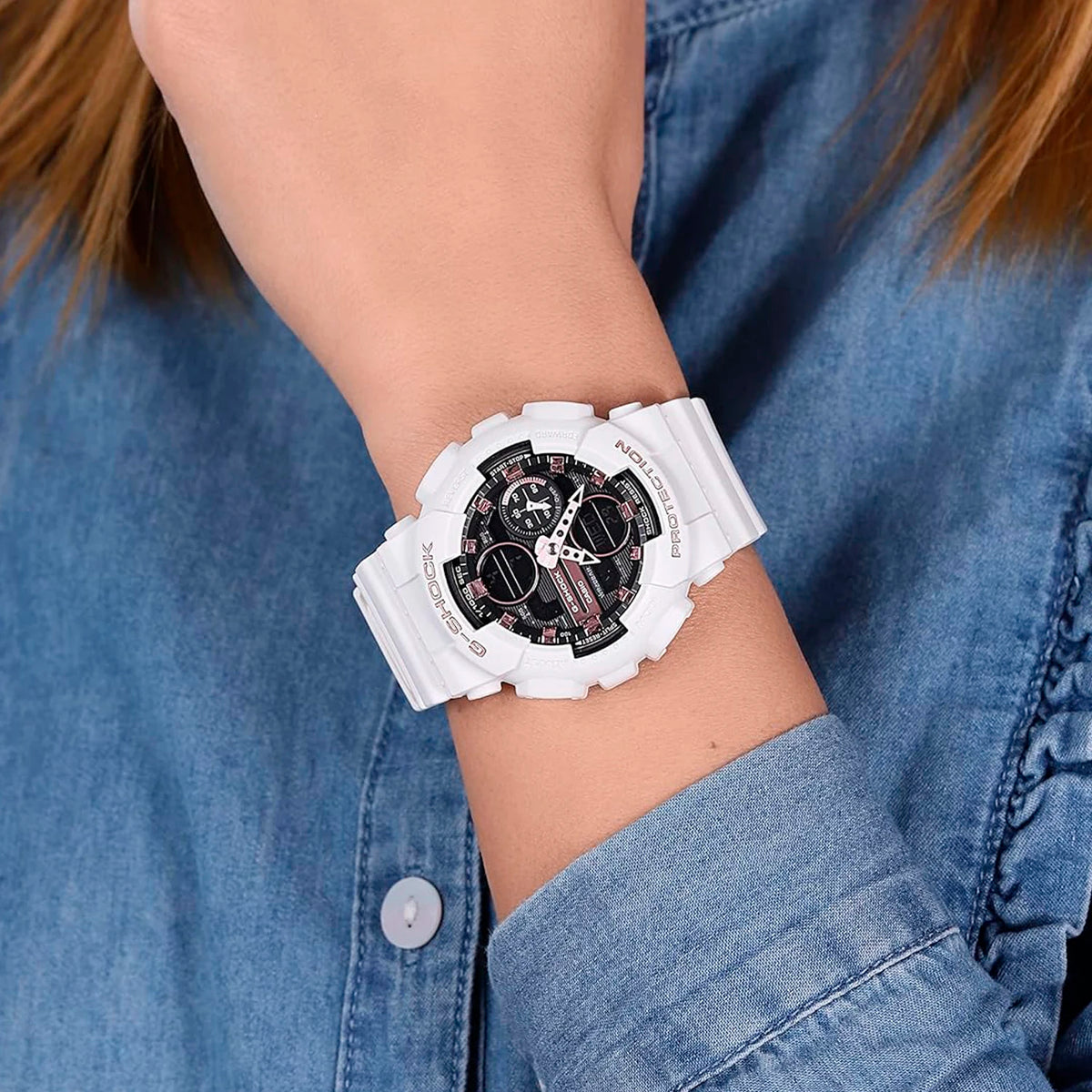 RELOJ BABY-G BLANCO CON NEGRO GMAS-140M-7A G-SK-M-12