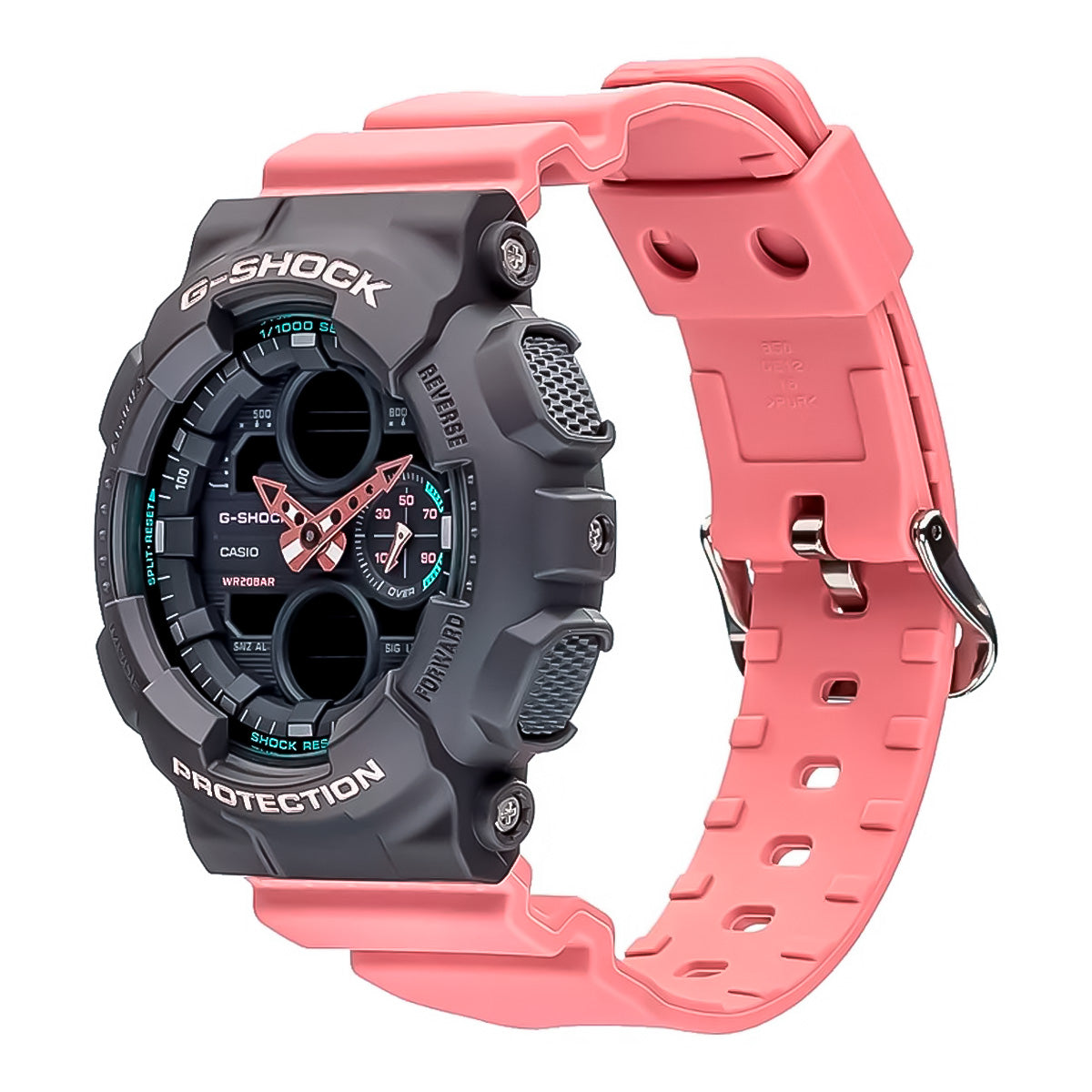 RELOJ G-SCHOCK NEGRO CON ROSADO GMA-S140-4A G-SK-M-14