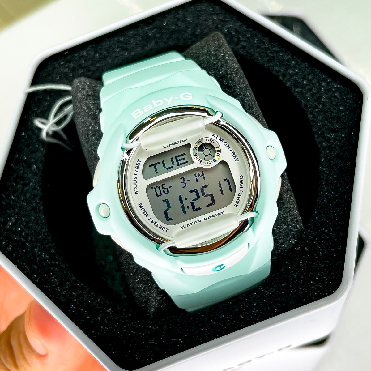 RELOJ BABY-G RESINA CELESTE BG-169R-3DR G-SK-M-20