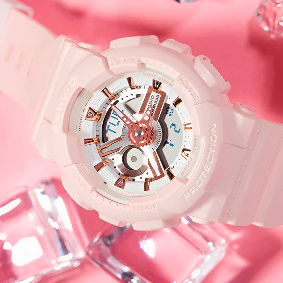 RELOJ BABY-G RESINA ROSADO BA-110RG-4A G-SK-M-22