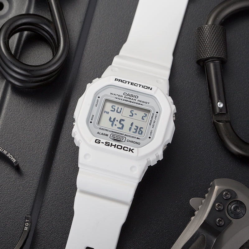 RELOJ G-SHOCK ALL WHITE RETRO G-S-84