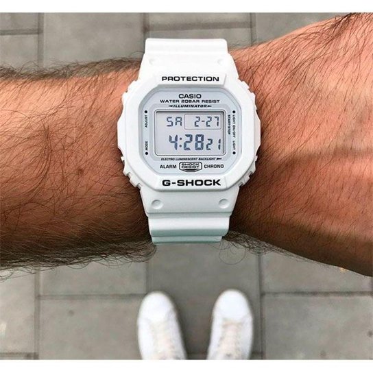 RELOJ G-SHOCK ALL WHITE RETRO G-S-84