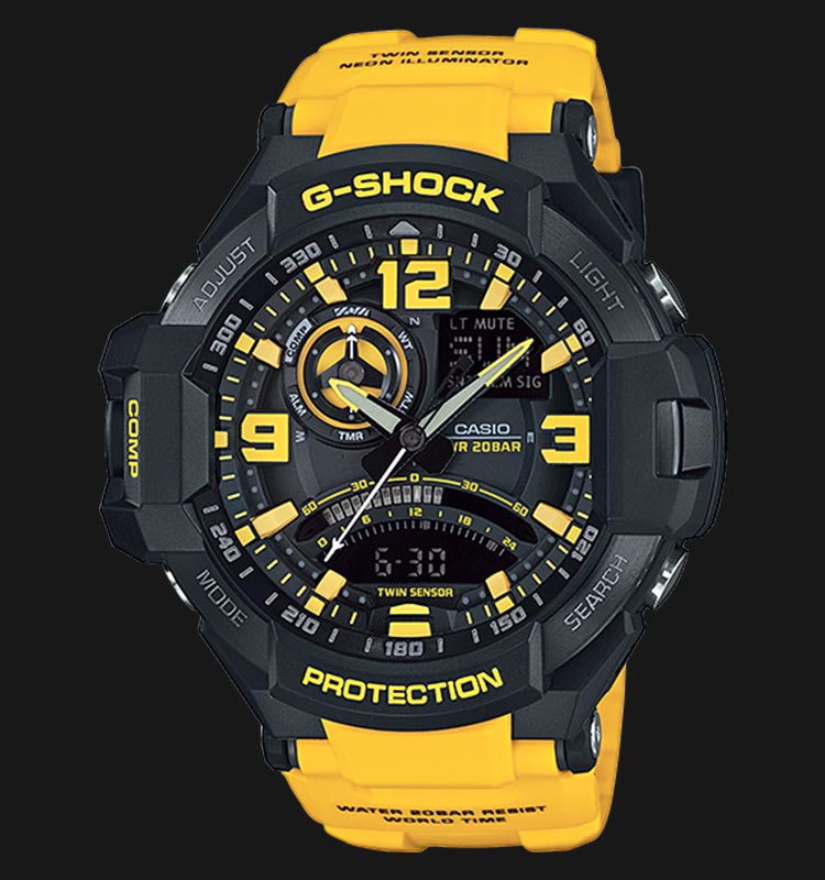 G shock best sale amarillo y negro