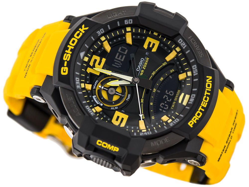 RELOJ G-SHOCK AMARILLO CON NEGRO G-S-95