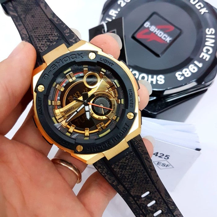 RELOJ G-SHOCK STEEL CAMUFLADO GOLD G-S-79