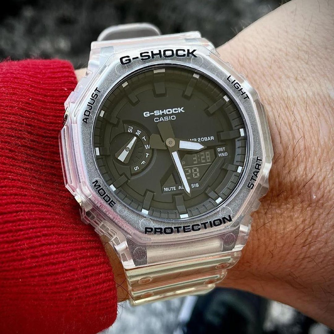 RELOJ G-SHOCK CARBÓN TRANSPARENTE G-S-45