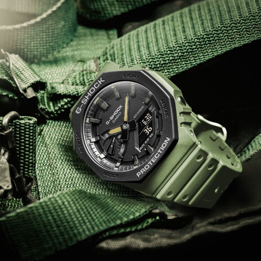 RELOJ G-SHOCK CARBÓN VERDE G-S-40