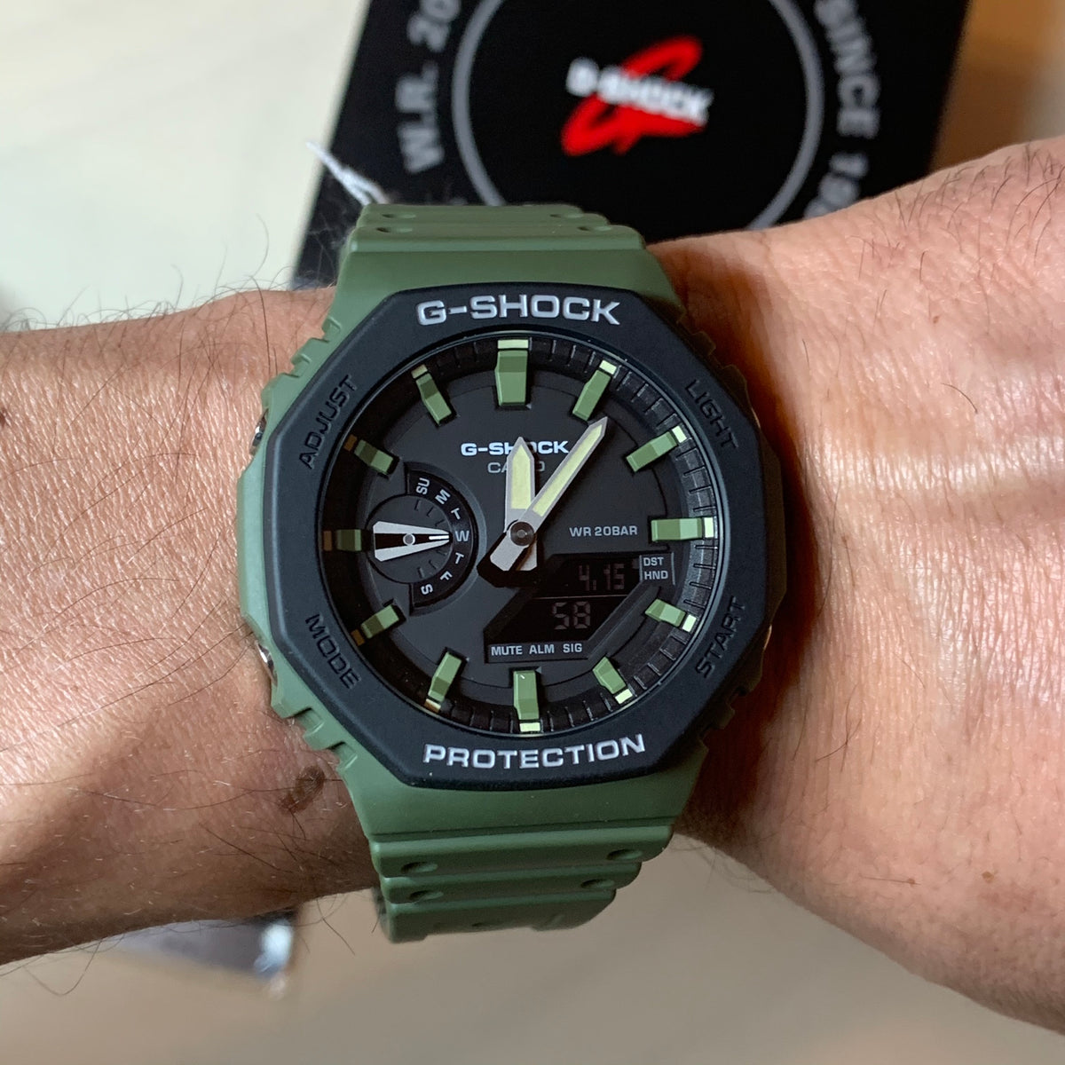 RELOJ G-SHOCK CARBÓN VERDE G-S-40