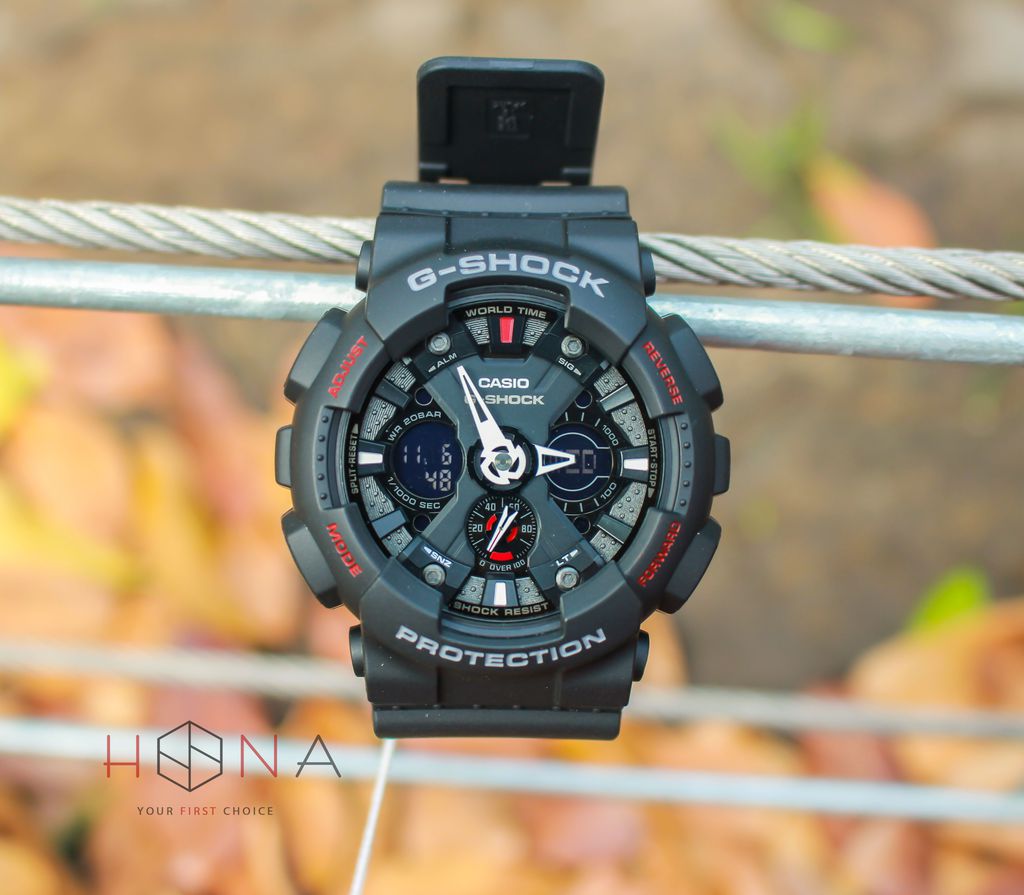 RELOJ G SHOCK NEGRO MATE ROJO G S 98