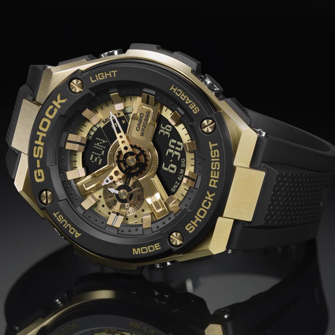 RELOJ G-SHOCK ORO-NEGRO G-S-13