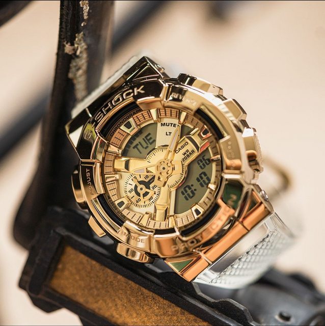 RELOJ G-SHOCK METAL RESINA TRANSPARENTE GOLD G-S-27