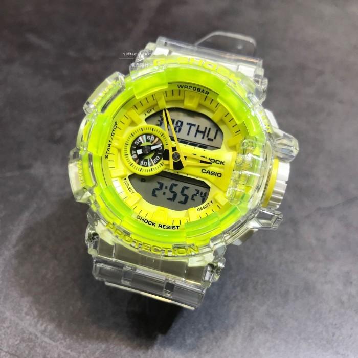 RELOJ G-SHOCK TRANSPARENTE NEÓN G-S-76