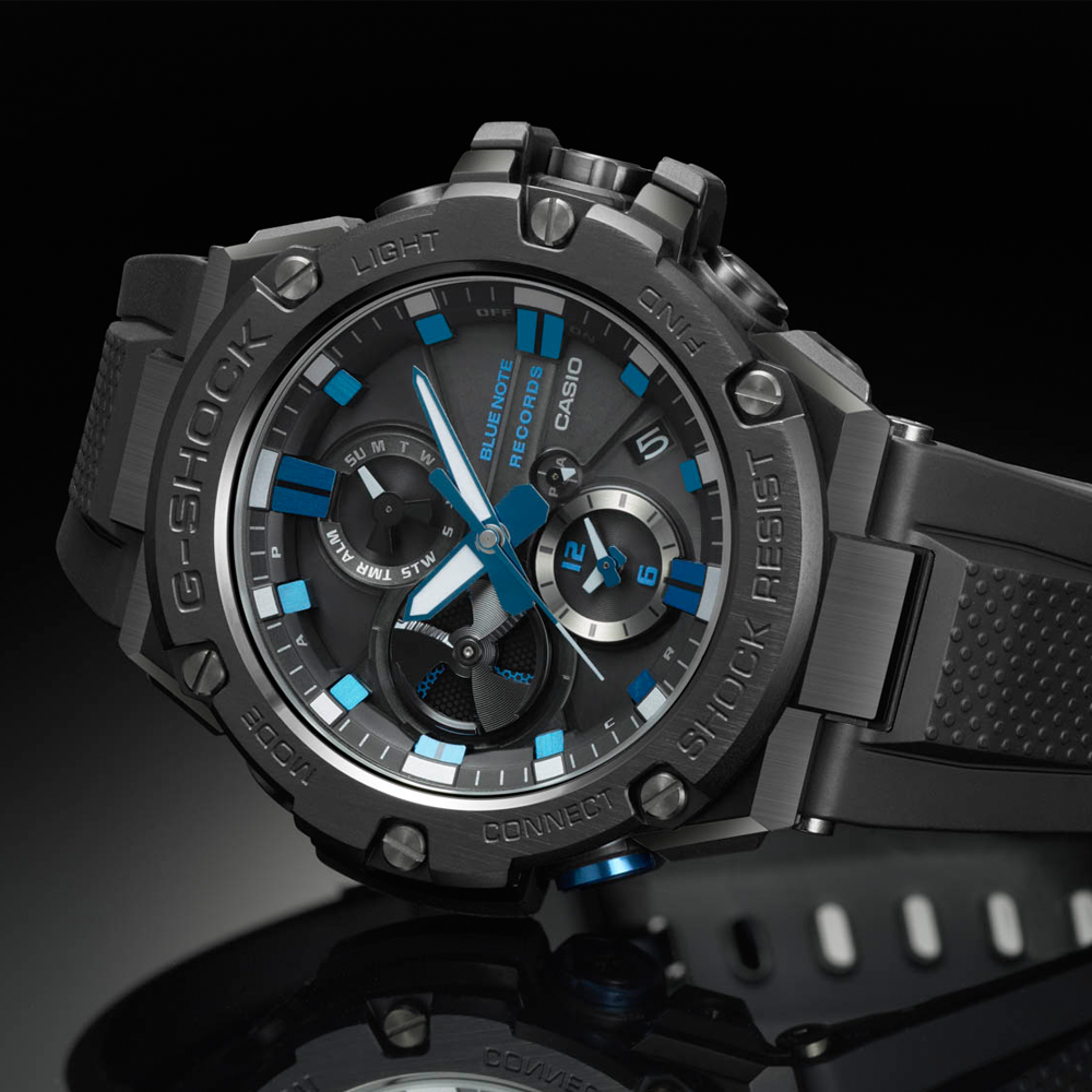 RELOJ G-SHOCK STEEL VORTEX NEGRO AZUL G-S-59