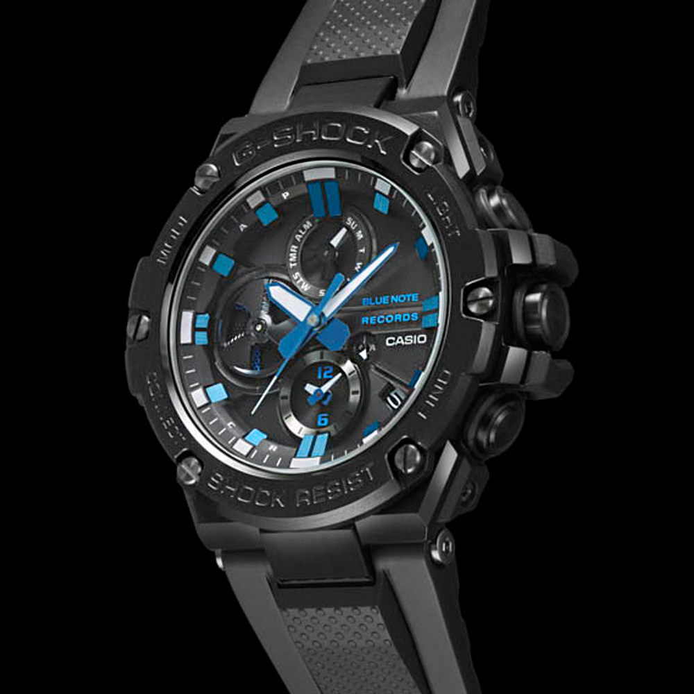 RELOJ G-SHOCK STEEL VORTEX NEGRO AZUL G-S-59