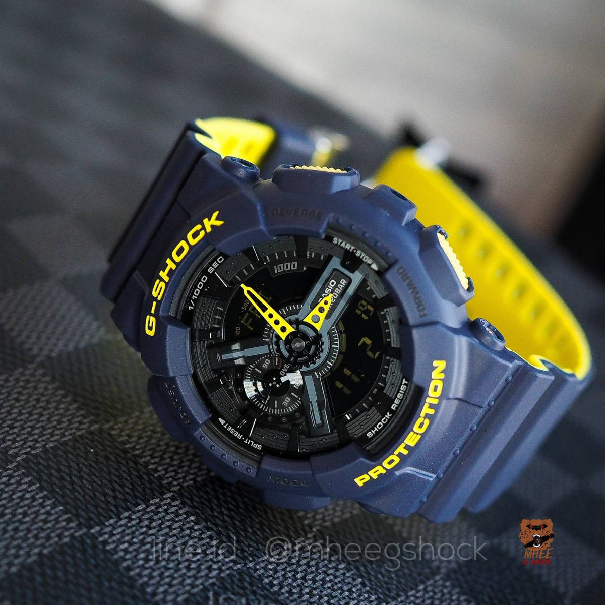 RELOJ G-SHOCK AZUL AMARILLO NEÓN G-S-21