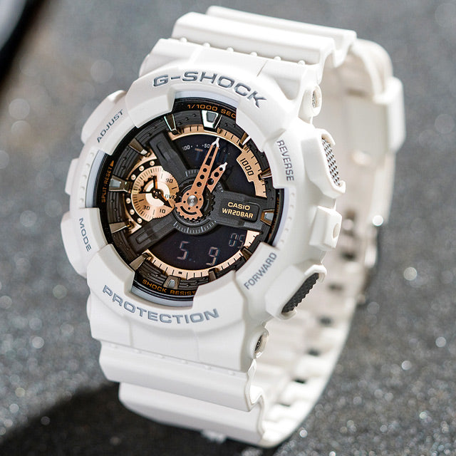 RELOJ G-SHOCK BLANCO ORO ROSA G-S-16