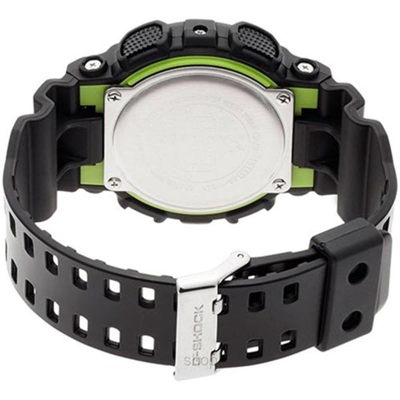 RELOJ G-SHOCK NEGRO CON VERDE G-S-18