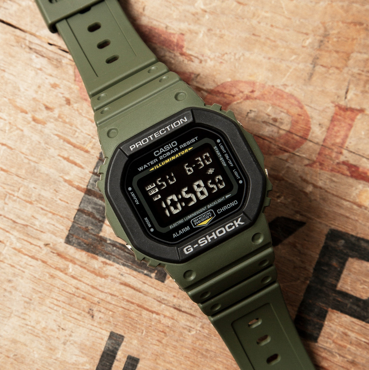 RELOJ G-SHOCK RETRO VERDE G-S-91