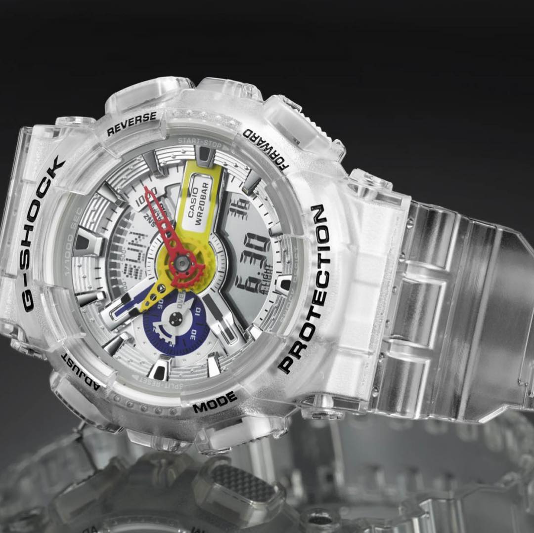 RELOJ G-SHOCK TRANSPARENTE YELLOW G-S-4