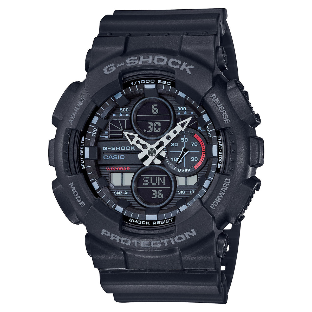 RELOJ G-SHOCK NEGRO GA-140-1A1CR  G-SK-69