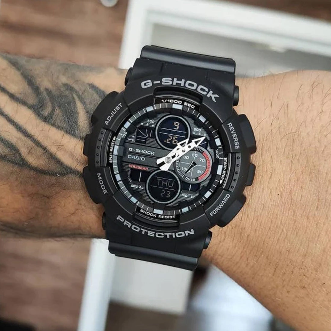 RELOJ G-SHOCK NEGRO GA-140-1A1CR  G-SK-69