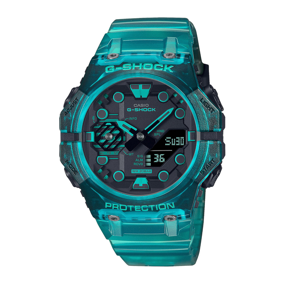 RELOJ G-SHOCK VERDE TRANSLÚCIDO GA-B001G-2A G-SK-110