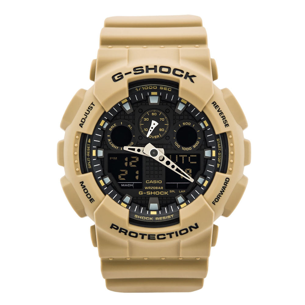 RELOJ G-SHOCK BEIGE GA100L-8A G-SK-53