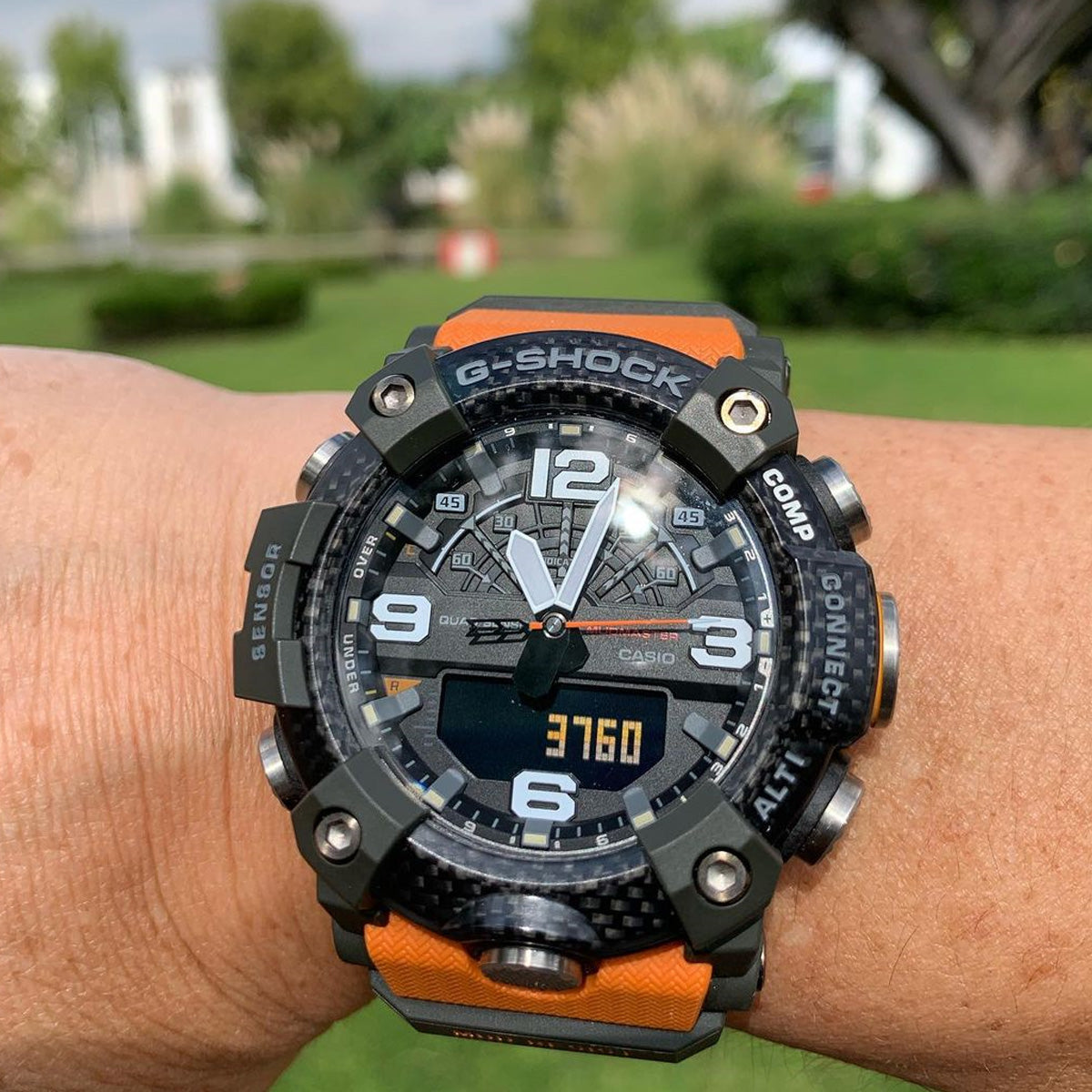 RELOJ G-SHOCK MUDMASTER NEGRO CON NARANJA GG-B100-1A93 G-SK-101