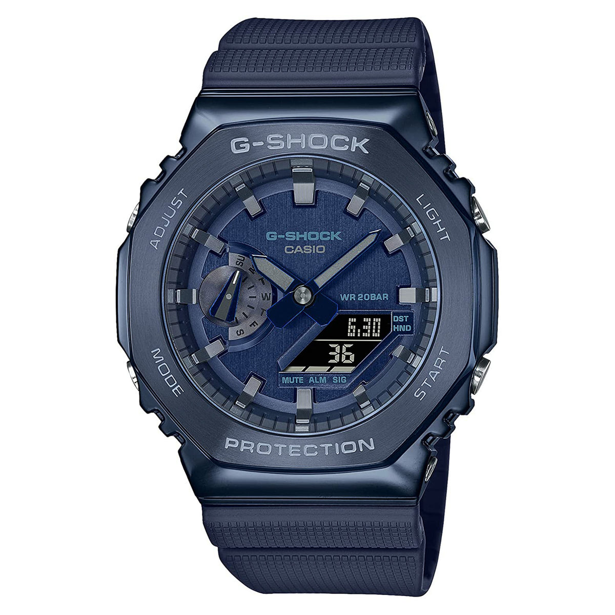 RELOJ G-SHOCK AZUL METÁLICO GM-2100N-2A G-SK-74