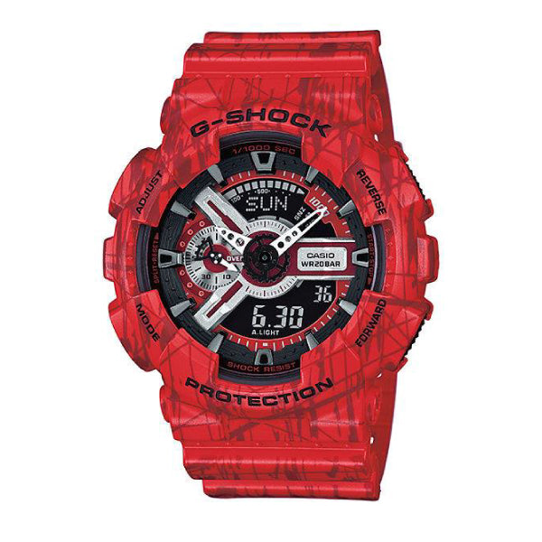 RELOJ G-SHOCK ROJO DEGRADADO G-S-106