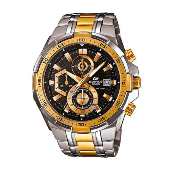 RELOJ EDIFICE PLATEADO DORADO G-S-109