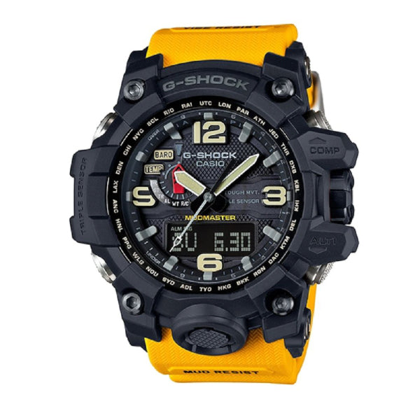 RELOJ G-SHOCK MUDMASTER NEGRO CON AMARILLO G-S-114