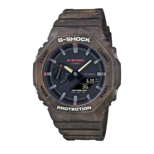 RELOJ G-SHOCK OCTAGONAL MARRÓN CAMUFLADO G-S-137