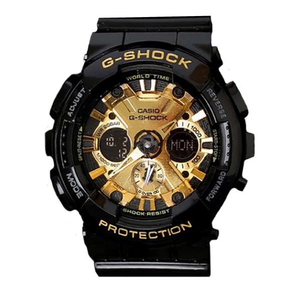 RELOJ G-SHOCK DUO NEGRO-DORADO G-S-142