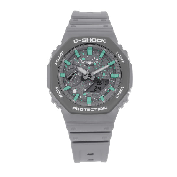 RELOJ G-SHOCK OCTAGONAL GRIS CON CELESTE G-S-151