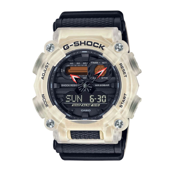 RELOJ G-SHOCK PREMIUN TRANSPARENTE CON NEGRO G-S-157