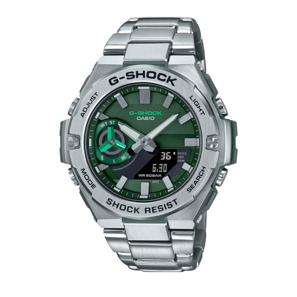 RELOJ G-SHOCK VORTEX DIGITAL ACERO CON VERDE G-S-167