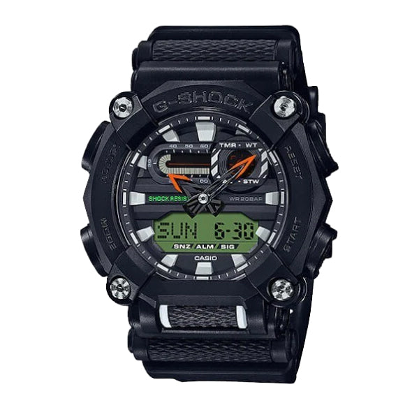 RELOJ G-SHOCK PREMIUN NEGRO CON VERDE G-S-171