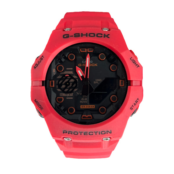 RELOJ G-SHOCK ROJO CON NEGRO G-S-186