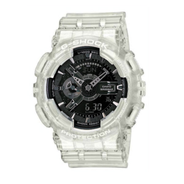 RELOJ G-SHOCK TRANSPARENTE CON NEGRO G-S-19