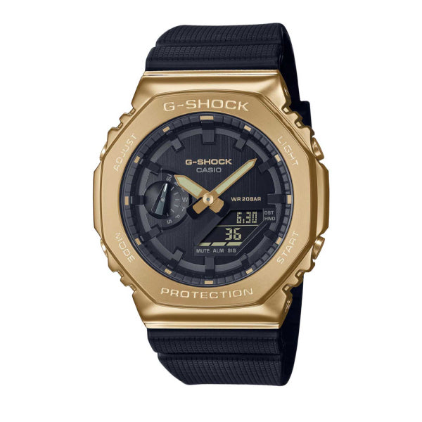 RELOJ G-SHOCK NEGRO CON DORADO G-S-190