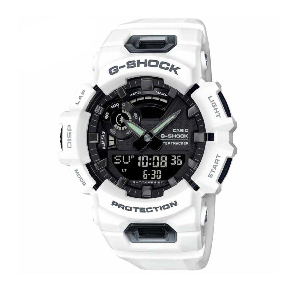 RELOJ G-SHOCK BLANCO CON NEGRO G-S-197