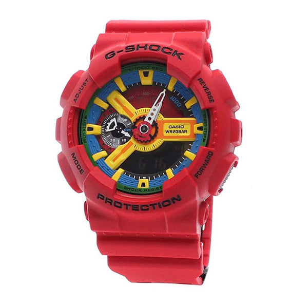 RELOJ G-SHOCK ROJO MULTICOLOR G-S-200