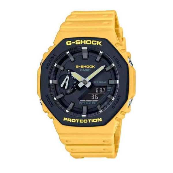 RELOJ G-SHOCK NEGRO CON AMARILLO G-S-202