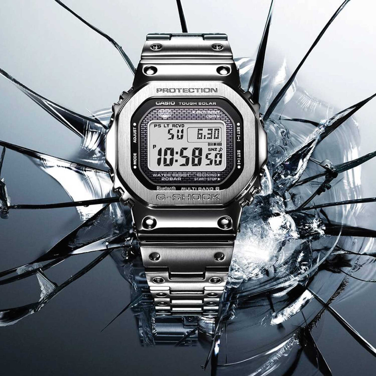 RELOJ G-SHOCK PLATEADO G-S-213