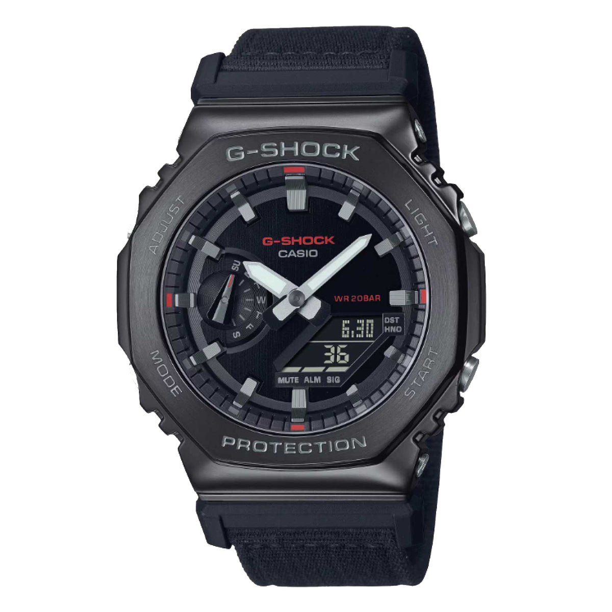 RELOJ G-SHOCK PLATEADO CON NEGRO G-S-232