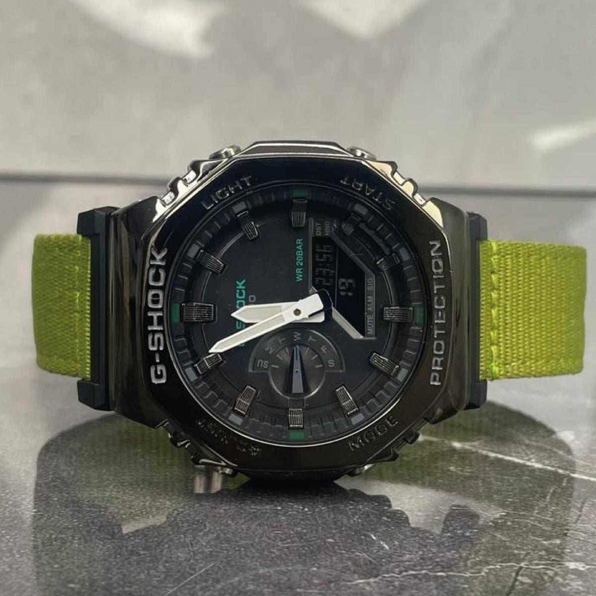 RELOJ G-SHOCK VERDE CON NEGRO G-S-233