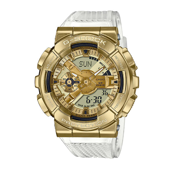 RELOJ G-SHOCK METAL RESINA TRANSPARENTE GOLD G-S-27