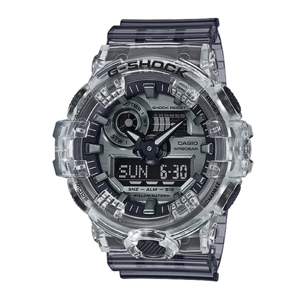 RELOJ G-SHOCK TRANSPARENTE CON NEGRO G-S-30