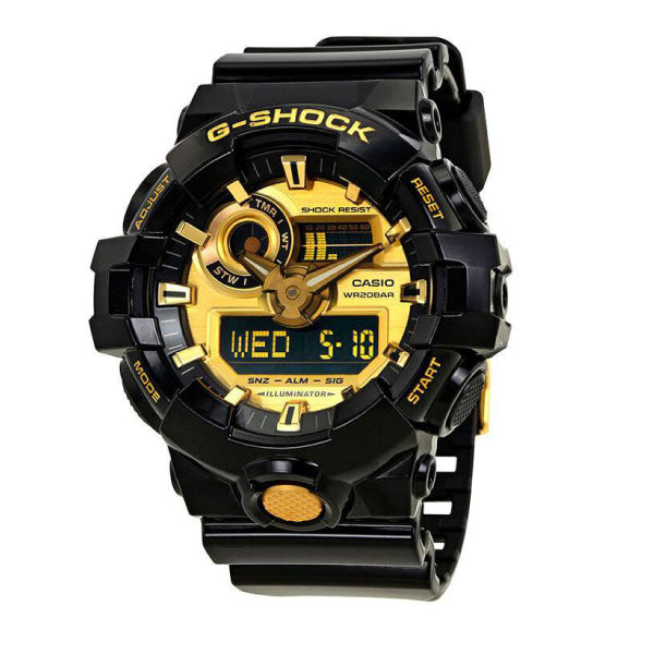 RELOJ G-SHOCK PREMIUN NEGRO DORADO G-S-36